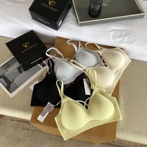lv-2301轻奢提拉内衣果冻美胸衣夏季少女内衣性感无痕薄款固定杯