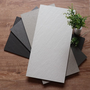 灰色通体瓷砖300x600板岩仿古砖户外庭院防滑地砖卫生间墙砖