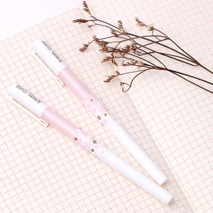 晨光简约时尚 唯美樱花 清新文艺 粉杆优品0.5全针管 水笔中性笔