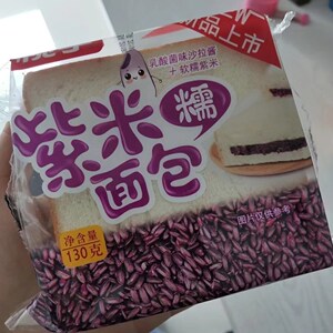 桃李紫米面包【短保面包】桃李紫米糯130g
