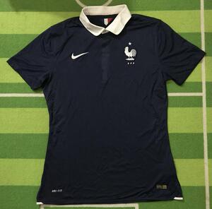 耐克nike14世界杯法国国家队主场球员版短袖球衣足球服577924-410