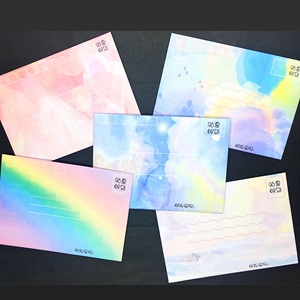 韩国创意唯美小清新信纸信封套装可爱情书森系浪漫可邮寄信封包邮