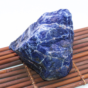 如鸿一物一图天然水晶原石矿石毛料鱼缸石宝石蓝色石头蓝纹石奇石