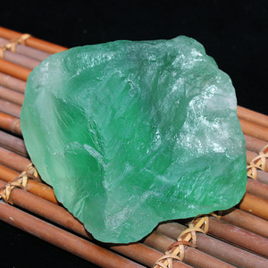 一物一图天然彩色石头绿萤石原石矿石标本大块毛料水晶宝石鱼缸石