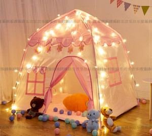 儿童帐篷游戏屋室内家用公主女孩玩具屋花朵宝宝小房子梦幻小城堡