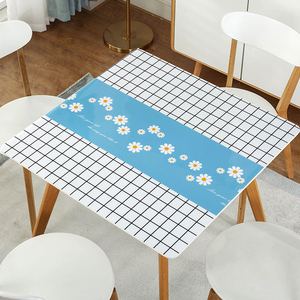 正方形餐桌垫方桌子桌布防水防油免洗家用台布桌面垫子轻奢高级感