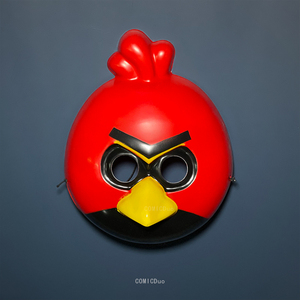 新款塑料pvc 万圣节小鸟面具愤怒的搞笑搞怪派对化妆舞会道具动物