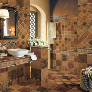 美式乡村仿古砖300x300厨房卫生间浴室墙砖地砖地板砖瓷砖复古砖