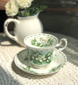英国产皇家阿尔伯特royal albert12月月份花语骨瓷杯碟(多月份)