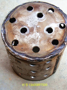 钟罩压勺熔铜熔铝工具压除渣剂用压铸化铝融铝除渣打渣漏勺铝水桶