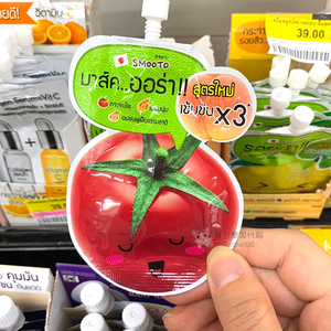 泰国 711 SMOOTO 3倍升级 番茄胶原蛋白水光睡眠面膜 10g 便携装