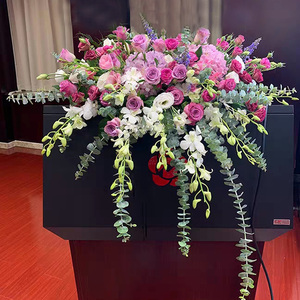 桌花讲台花鲜花速递下垂公司会议庆典礼宴会广州上海市区花店送订
