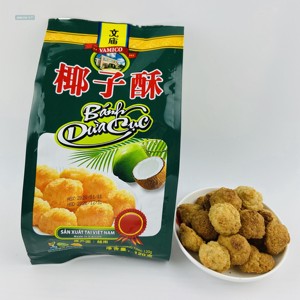 越南进口文庙椰子酥牛奶芝士香脆椰蓉饼干传统糕点休闲零食120g袋