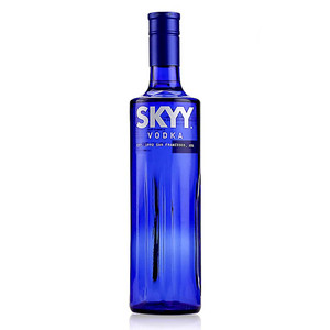 skyy vodka蓝天深蓝原味伏特加 750ml行货 原装进口洋酒基酒调酒