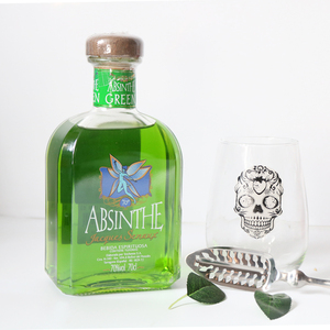 西班牙进口绿精灵苦艾酒absinthe 烈酒70度 700ml