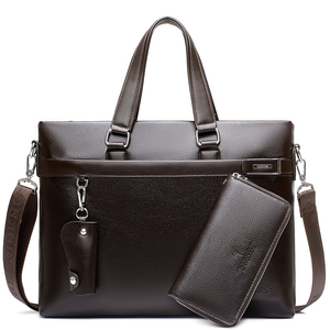 蜘蛛王男包商务包男士手提包公文包横款单肩包斜挎包电脑包背包韩