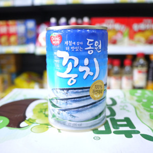 韩国进口水产罐头东远即食秋刀鱼深海自然生 汤用秋刀鱼罐头300克