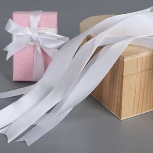 6-5cm宽优质白色丝带涤纶缎带 头饰diy丝带礼品包装彩带白丝带