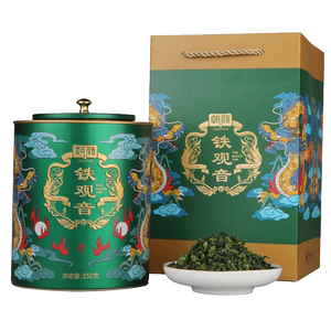 朝颜安溪铁观音茶叶新茶清香型兰花香小包装乌龙茶礼盒装送礼佳品