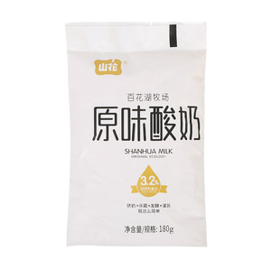 山花百花湖牧场原味酸奶180g/袋