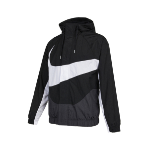 nike sportswear 男子大logo运动防风连帽梭织夹克外套dd5968-010