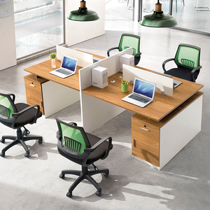 格诺瓦办公电脑桌椅组合工作位十字型1.2米简约现代单双人学习桌
