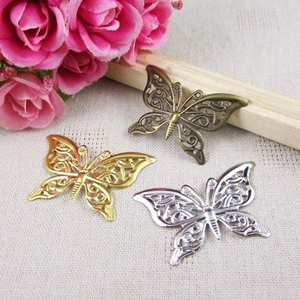 铁花片蝴蝶diy古风发簪手工材料汉服配件簪子饰品半成品