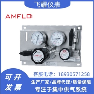 AMFLO敦阳单侧供气面板高纯双侧面板两瓶组一级减压器氮气氧气氩