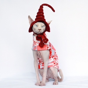 斯芬克斯无毛猫衣服定制防脱设计加绒秋冬款厚dapan德文猫衣服
