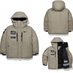 韩国直邮k221冬男款户外休闲时尚简约连帽保暖鹅绒羽绒服kmw21505