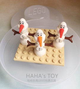 乐高 迪士尼冰雪奇缘人仔 dp042 雪宝 41148 43172 迷你雪人41068