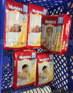 美国代购直邮huggies好奇little snugglers纸尿裤(5包起发货)