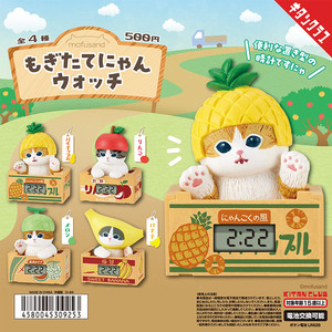 现货  日本正版 奇谭 猫福珊迪 水果箱 时钟 mofusand 猫 扭蛋