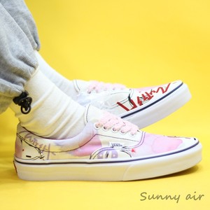 Sunny现货 VANS亚洲艺术家联名款ERA粉色低帮帆布板鞋VN000EWZCY7