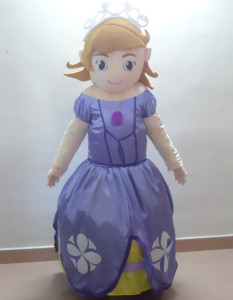 定制古装表演演出道具小女孩小公主王后头套玩偶服卡通人偶服装衣