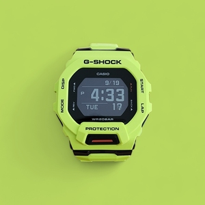 卡西欧手表gbd-200-9男士运动防水酷炫防震方块计步测速智能蓝牙1
