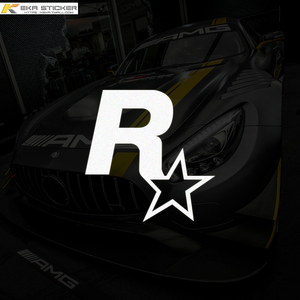 游戏车贴侠盗猎车gta5飞车r星标志汽车电动车装饰贴纸车身侧门贴