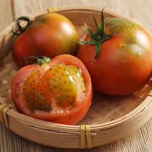 海阳草莓柿子戴安娜王妃番茄新鲜应季水果西红柿自然熟绿腚番茄