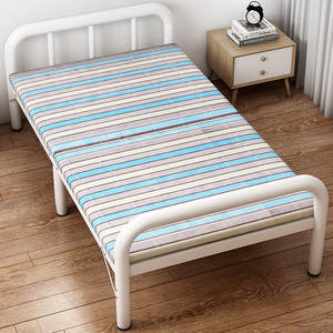 折叠床单人床简易双人出租房便携家用1.2米午休办公室午睡硬板床