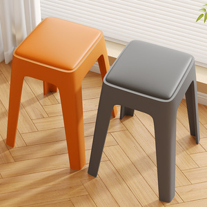 塑料凳子家用加厚可叠放餐桌凳现在简约小椅子商用板凳矮凳沙发凳