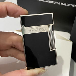 法国都彭dupont朗声钢音打火机原装正品都澎纯铜侧滑充气生日礼物