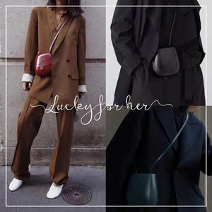 代购lemaire cartridge bag立体塑性马鞍包牛皮单肩斜挎马蹄包