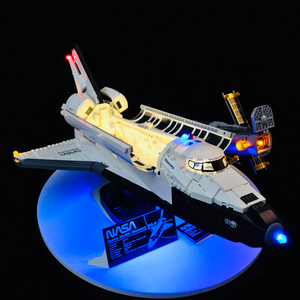 适用乐高10283 发现号航空飞机小颗粒积木moc灯光led国产创意改装