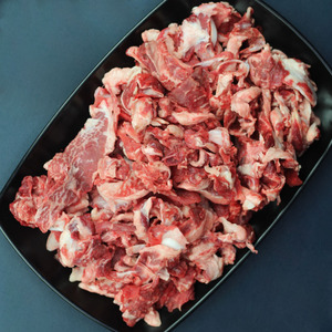 新鲜现切牛碎肉牛碎腩边角料剔骨牛肉火锅餐饮筋腩烧烤食材串串香