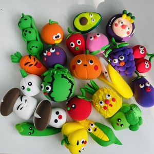 超轻粘土水果蔬菜太空泥成品儿童手工制作样品定制黏土24色材料包