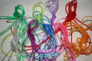 2毫米彩色塑料管软管空心管手编软管童年回忆手工编织水晶胶线4米