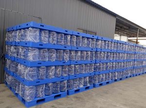 临沂桶装水隔板、大桶水塑料隔层矿泉水专用蓝色托盘厂家直销
