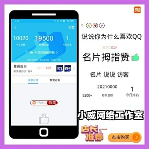 神秘好店 qq个性名片制作 qq资料卡名片设计素材/diy名片源文件