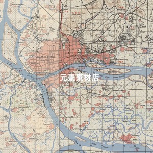 1949年广州.佛山及附近地图 英绘1比5万 高清电子版老地图 非实物