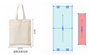 s986简单易做单层小手提包30*25帆布包裁剪1:1牛皮纸样,不是包包